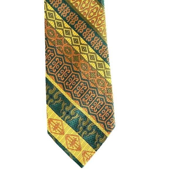 Vintage Ernst San Francisco Geometric Tie Retro Rockabilly Maximalist Union Made - Picture 3 of 6